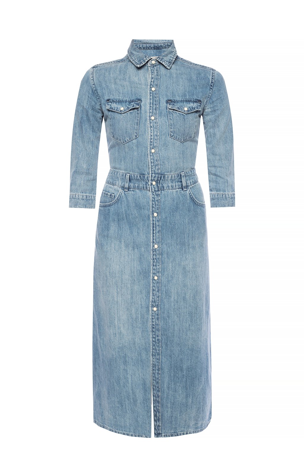 All saints polly long denim clearance dress